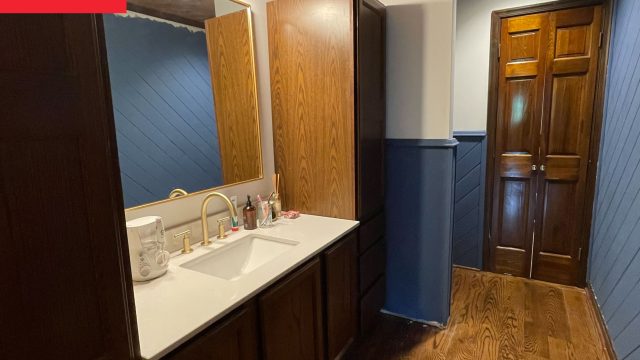 Transforming a 70s Bathroom into a Rustic Americana Retreat