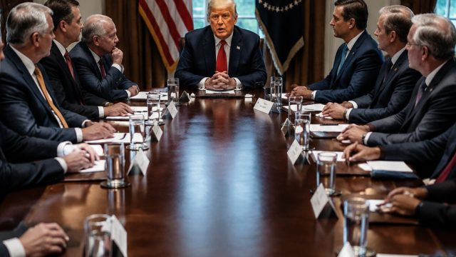 GOP Focus Shifts: Trump Meets Senators Amid Defense Bill Discussions