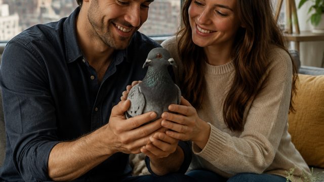 New York Couple Embraces Unlikely Friendship with Rescued Pigeon